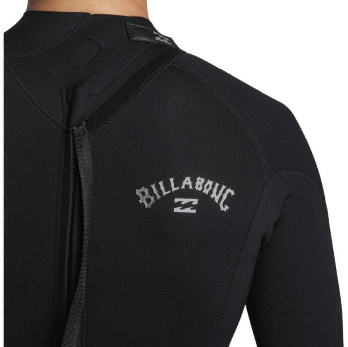 2024 Billabong Mnner Foil 3/2mm Rckenreiverschluss Gbs Neoprenanzug ABYW100234 - Black